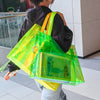 Sac shopping transparent joyeux irisé fashion