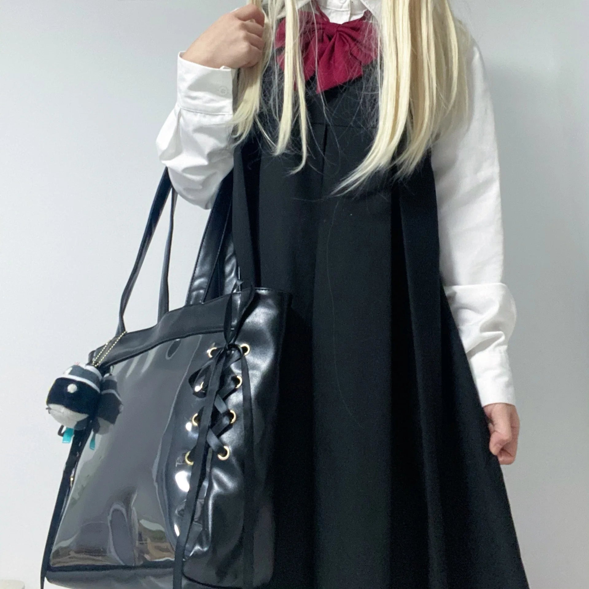 Sac à main transparent peluches kawaii