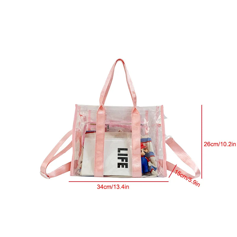 Sac shopping transparent élégant et pratique