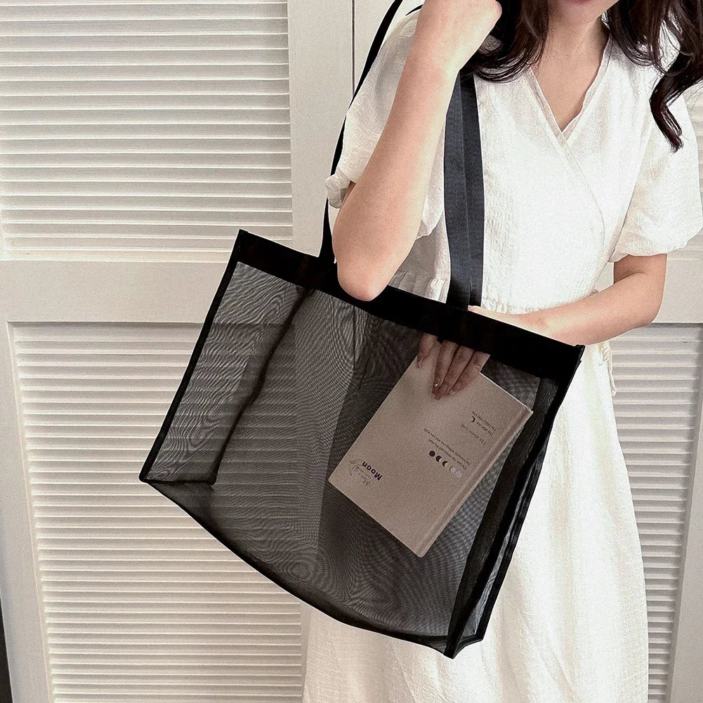 Sac shopping transparent mode élégant