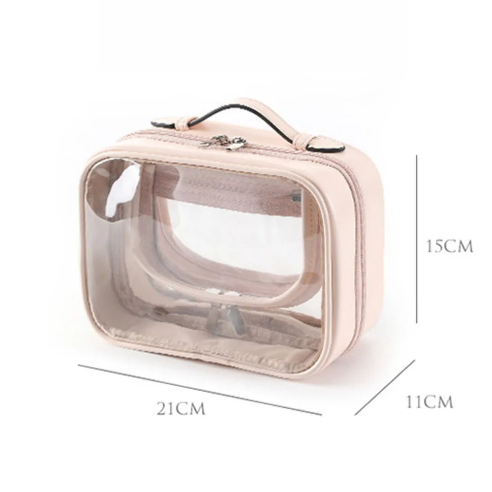 Trousse de voyage transparente fashion