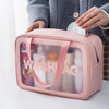 Sac de voyage transparent rose élégant