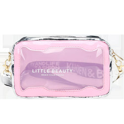 Acheter Petit sac transparent à bandoulière rose - TransparenceSac.com