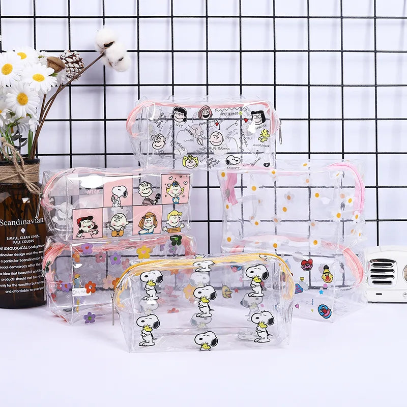 Trousse transparente Snoopy mode enfant