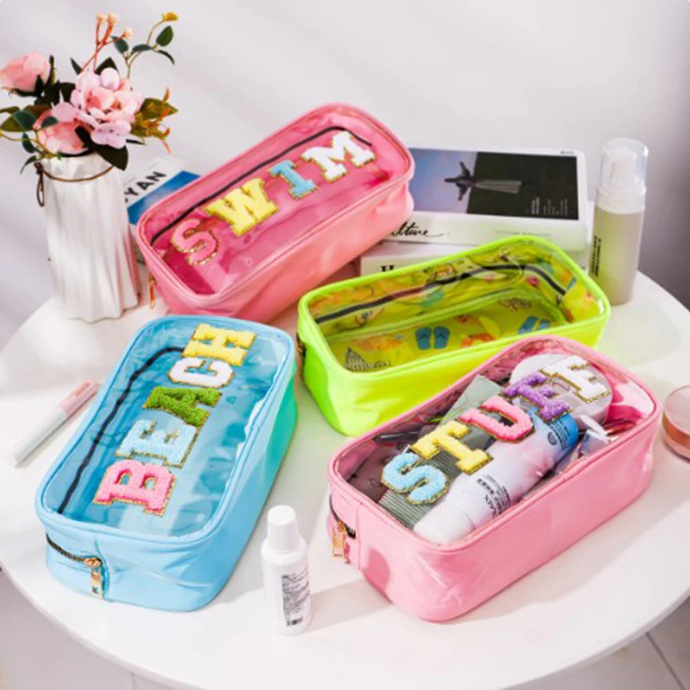 Trousse transparente fashion stuff compacte