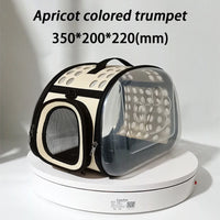 Transporteur transparent pour animaux de compagnie - modèle Small apricot color - TransparenceSac.com