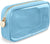 Trousse transparente élégante voyage cosmétique - modèle Blue-L - TransparenceSac.com