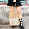Sac shopping transparent en maille légère