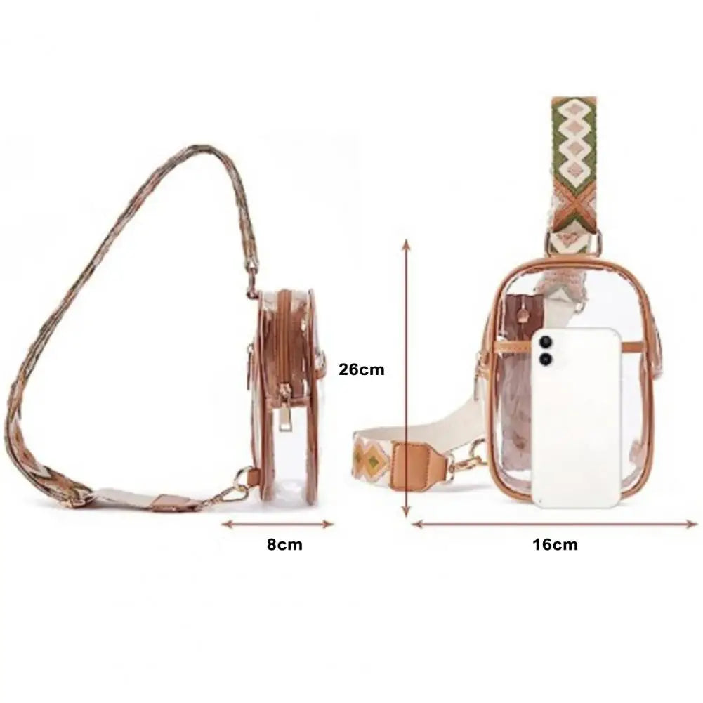 Sac Transparent Mode Bandoulière Tissée