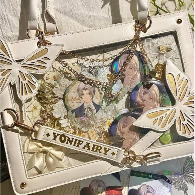 Sac a main transparent papillons élégants