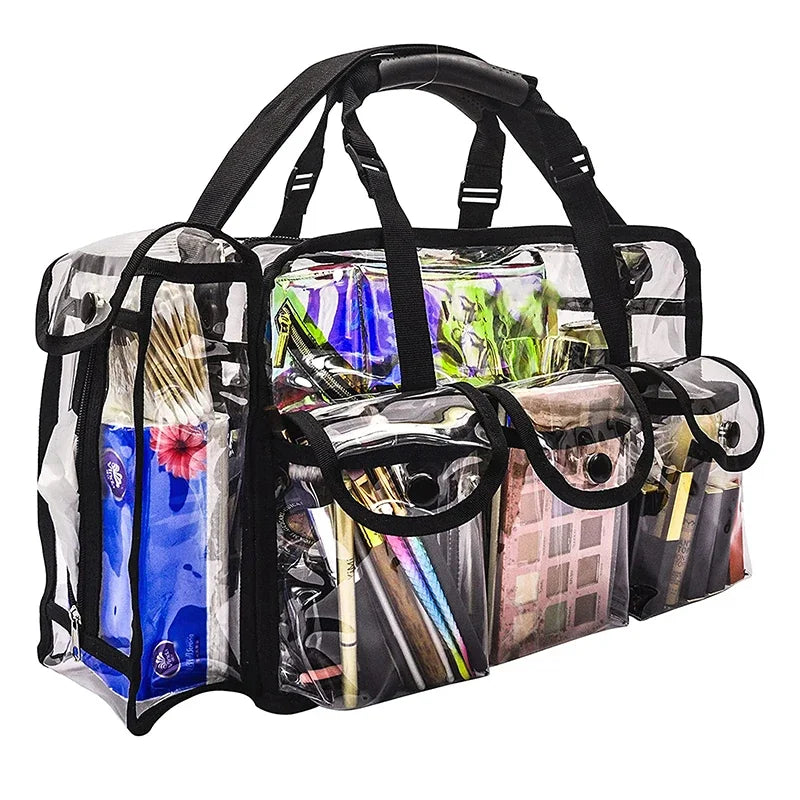 Sac à main transparent multi-poches élégant