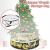 Sac rangement transparent pour couronne de Noël