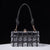 Sac à main transparent filet vert - modèle black - TransparenceSac.com