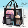 Sac de plage transparent avec pochettes multiples
