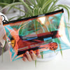 Pochette transparente holographique maquillage pratique