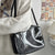 Sac bandoulière transparent tendance élégance - modèle Black / Grand sac sans décoration - TransparenceSac.com