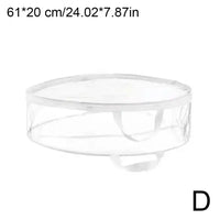 Sac rangement transparent pour couronne de Noël - modèle D - TransparenceSac.com