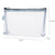 Trousse de rangement transparent rose large - modèle Large Blue - TransparenceSac.com