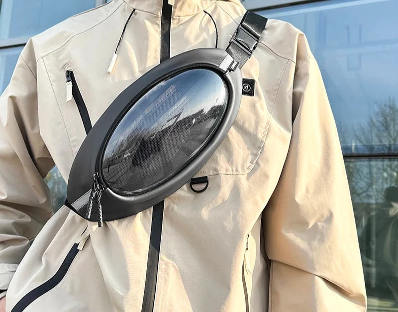 Sac banane transparent mode unisexe