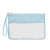 Pochette transparente mode soirée élégante - modèle Bleu clair - TransparenceSac.com