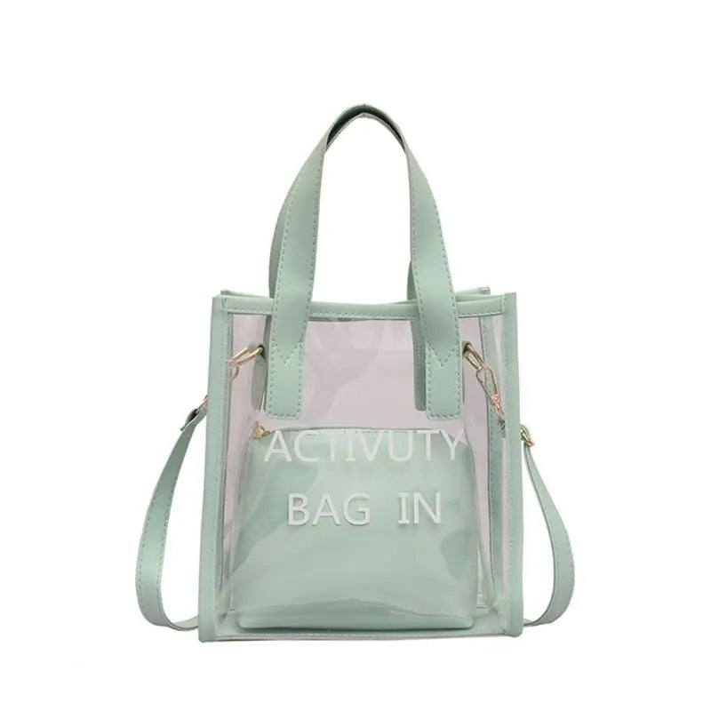 Sac transparent fashion bandoulière zippé