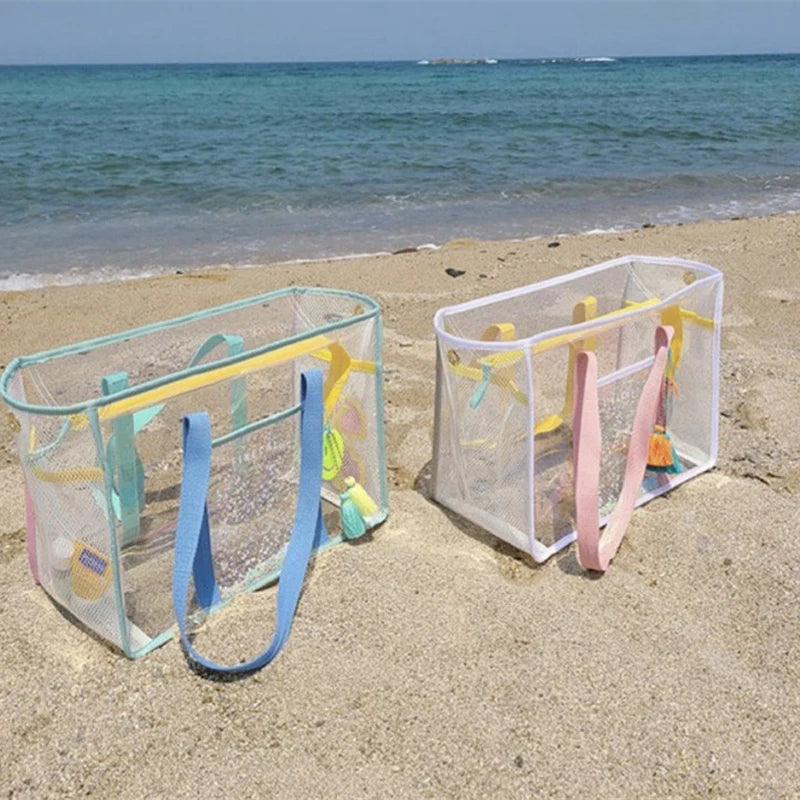 Sac de plage transparent grande capacité