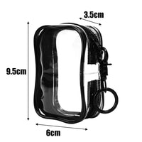 Pochette transparente pratique petit format - modèle Style B- Noir / 1PC - TransparenceSac.com