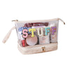 Pochette transparente tendance pour accessoires