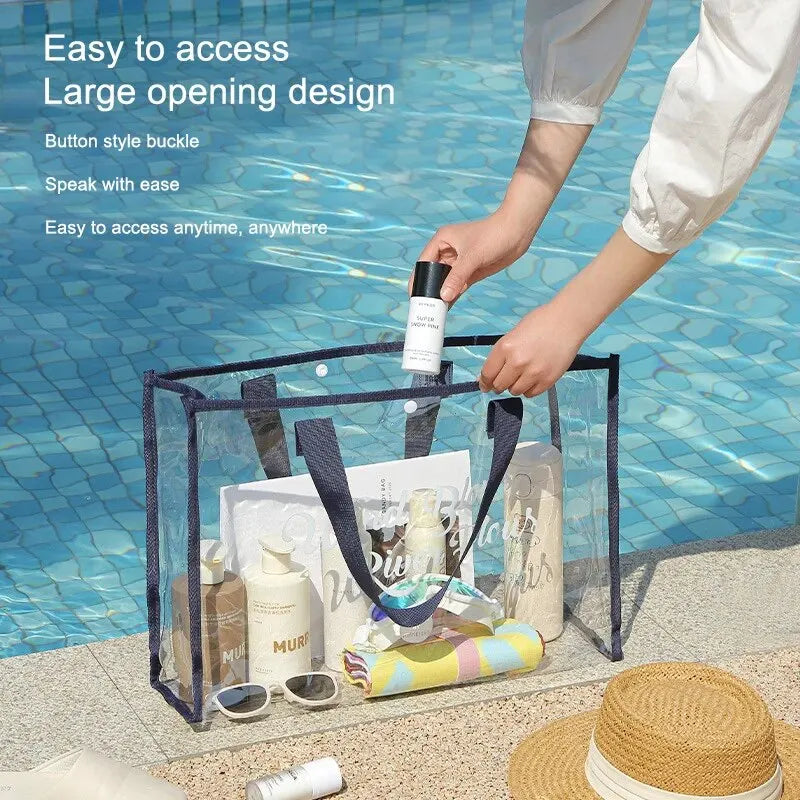 Sac de plage transparent grande capacité