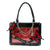 Sac a main transparent papillons élégants - modèle Black Red / 35x25x10.5cm - TransparenceSac.com