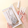Trousse maquillage transparente élégante noire