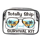 Pochette transparente fun vacances plage