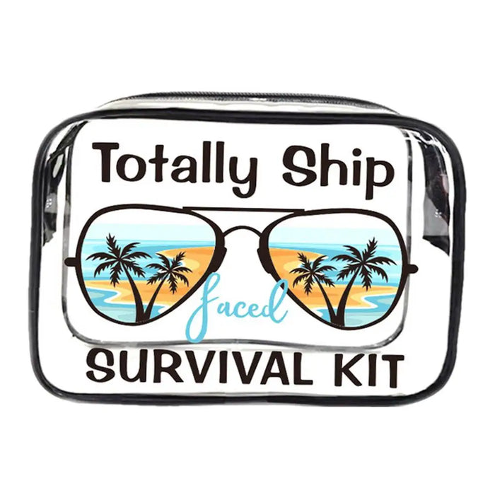 Pochette transparente fun vacances plage