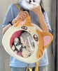 Sac à dos chat transparent kawaii