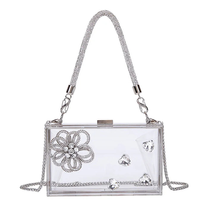 Sac a Main Transparent Chic Fleur