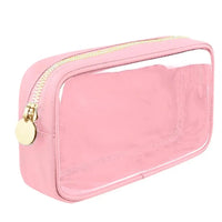 Trousse maquillage transparente rose élégante - TransparenceSac.com