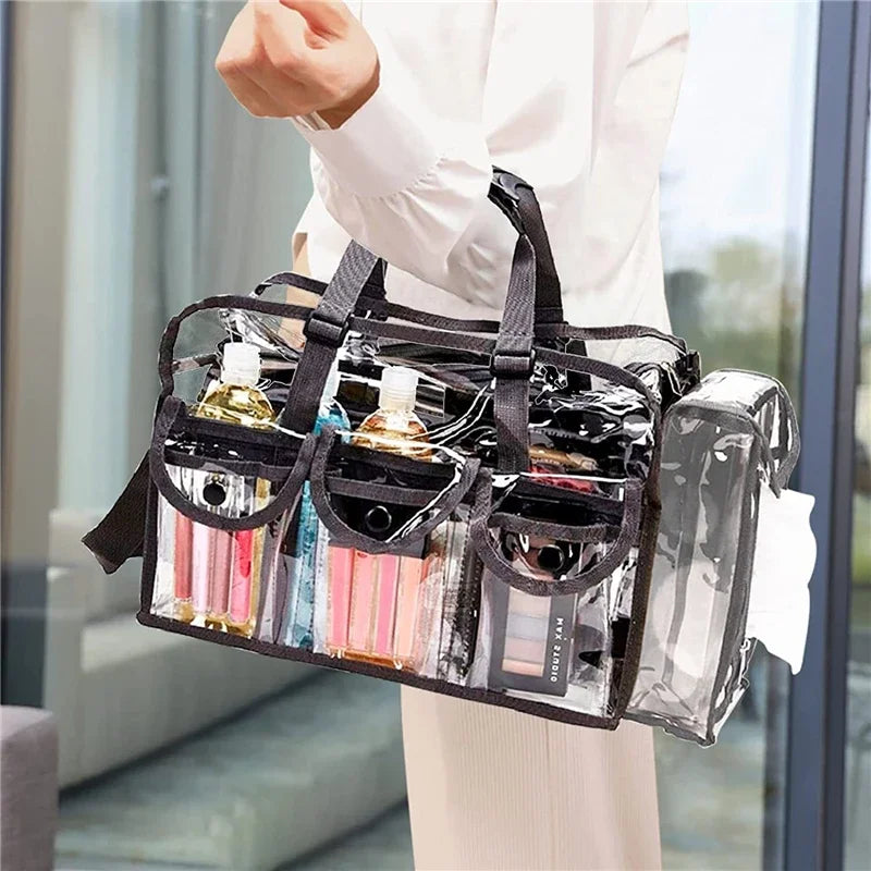 Sac à main transparent multi-poches élégant