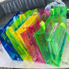 Sac shopping transparent joyeux irisé fashion