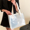 Sac de plage transparent fluo