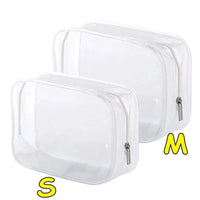 Trousse maquillage transparente chic pratique - modèle 2PCS S-M - TransparenceSac.com