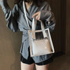 Sac transparent fashion bandoulière zippé