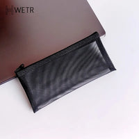 Trousse maquillage transparente élégante et pratique - modèle 20x9cm-black - TransparenceSac.com