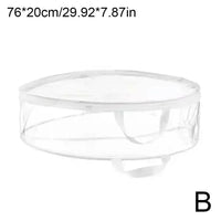 Sac rangement transparent pour couronne de Noël - modèle B - TransparenceSac.com