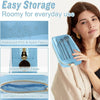 Trousse maquillage transparente dorée élégante