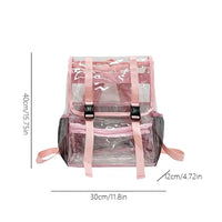 Sac à dos transparent rose tendance - TransparenceSac.com