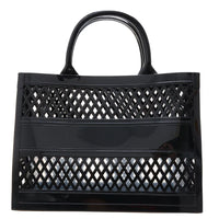 Sac de plage transparent tendance blanc - modèle black - TransparenceSac.com