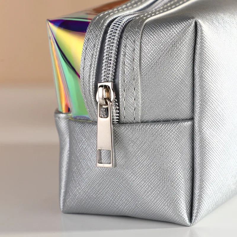 Trousse transparente fashion multicolore élégante