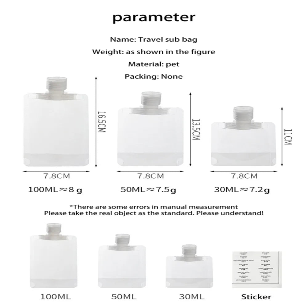 Flacon de voyage 100ml transparent