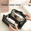 Trousse maquillage transparente rose fun