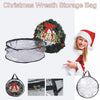 Sac rangement transparent pour couronne de Noël